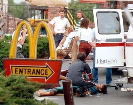 1984 mcdonald's massacre|james huberty crime scene.